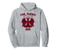 Satanás me ama Salve Satanás Diablo 666 Diciendo Sudadera con Capucha