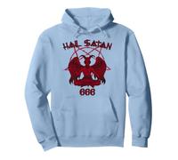 Satanás me ama Salve Satanás Diablo 666 Diciendo Sudadera con Capucha