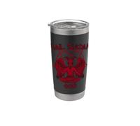 Satanás me ama Salve Satanás Diablo 666 Diciendo Vaso térmico de acero inoxidable de doble pared