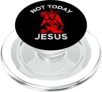 Satanás Meme No Hoy Jesús Not Today Jesus Parodia Banda Rock PopSockets PopGrip para MagSafe