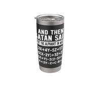 Satanás puso el alfabeto en matemáticas Amante Divertidos Problemas de Álgebra Vaso térmico de acero inoxidable de doble pared