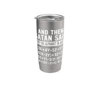Satanás puso el alfabeto en matemáticas Amante Divertidos Problemas de Álgebra Vaso térmico de acero inoxidable de doble pared