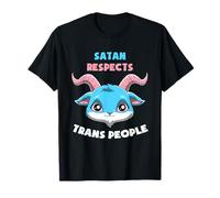 Satanás Respeta A Las Personas Trans Orgullo Transgénero Camiseta