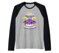 Satanás Respeta Los Pronombres No Binarios. Demonio Camiseta Manga Raglan