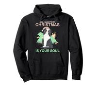 Satanic Demon Cat - Navidad gótica en Colores Pastel Sudadera con Capucha