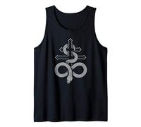 Satanic Snake Leviathan Cross Occult Symbol Camiseta sin Mangas