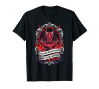 Satánico Bruja Cabra Baphomet Occult Dark Art 666 Pentagrama Camiseta