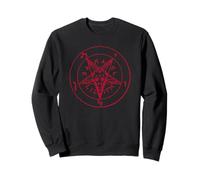 Satánico Cabeza de Cabra Baphomet Pentagrama Oculto Diablo 666 Demonio Sudadera