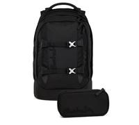 Satch Conjunto Mochila Nordic Black Artículos Escolares Unisex Poliéster Reciclado Negro