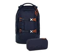 Satch Conjunto Mochila Nordic Blue Artículos Escolares Unisex Poliéster Reciclado Negro