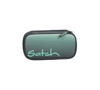 Satch Estuche Extra Grande con Separador, Bolsillo con Cremallera, portalápices y Ventana para horario con Regla Triangular Gradient Mint - Antracita