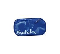 satch Estuche extra groß inkl. Trennfach Reißverschlussfach Stiftehalter Geodreieck Sichtfenster für Stundenplan Vibrant Blue - Azul