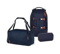 Satch Nordic Blue - Juego de mochila y estuche, ergonómico, ecológico, 30 litros
