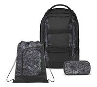 Satch Pack de mochila escolar de 3 piezas, incluye estuche y bolsa de deporte, Street Ink, 45 x 30 x 27 cm, Moderno, ergonómico