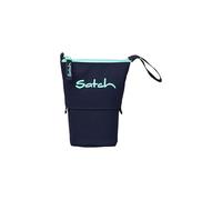 Satch Pencil Slider extra grande con compartimento divisor con cremallera, portalápices, escuadra, ventana de visualización para horarios