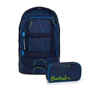 Satch Set mochila Blue Tech artículos escolares unisex poliéster reciclado multicolor