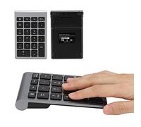 SatcOp Mini Teclado Delgado, Teclado Numérico, Recargable, Teclado Numérico, para Computadora Portátil de Escritorio (Gris Hierro)