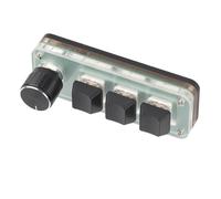 SatcOp Teclado Programable, Teclado Portátil Pequeño de 3 Teclas Teclado Pequeño de 3 Teclas Atajo Multifuncional Fácil de Usar para Programación de Bricolaje