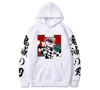 Satdflie Anime Demon Slayer Impreso Sudadera con Capucha Hombres Mujeres Harajuku suéter Loog Manga Sudadera Unisex Casual con Capucha Tops, Regalo Ideal para los Fans Navidad, color/15, S