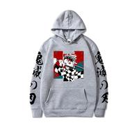 Satdflie Anime Demon Slayer Impreso Sudadera con Capucha Hombres Mujeres Harajuku suéter Loog Manga Sudadera Unisex Casual con Capucha Tops, Regalo Ideal para los Fans Navidad, Color / 10, XS