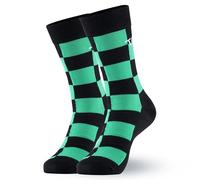 Satdflie Demon Slayer Calcetines de algodón Tanjiro Kamado Unisex Mid-ternera calcetines casuales Anime impreso lindo calcetines idea de Navidad regalo para los fans, un tamaño, verde