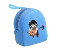 Satdflie Demon Slayer Moneda Bolsa, Bolsa de Cremallera de Peluche Mini Moneda Cartera, Bolsas de Almacenamiento de Auriculares Titular de la Llave, Regalo para niños y niñas Christams, Estilo/22