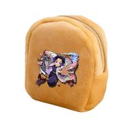Satdflie Demon Slayer Moneda Bolsa, Bolsa de Cremallera de Peluche Mini Moneda Cartera, Bolsas de Almacenamiento de Auriculares Titular de la Llave, Regalo para niños y niñas Christams, Estilo/12