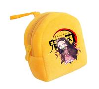 Satdflie Demon Slayer Moneda Bolsa, Bolsa de Cremallera de Peluche Mini Moneda Cartera, Bolsas de Almacenamiento de Auriculares Titular de la Llave, Regalo para niños y niñas Christams, Estilo/18