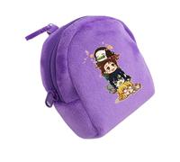 Satdflie Demon Slayer Moneda Bolsa, Bolsa de Cremallera de Peluche Mini Moneda Cartera, Bolsas de Almacenamiento de Auriculares Titular de la Llave, Regalo para niños y niñas Christams, Estilo/28