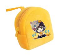 Satdflie Demon Slayer Moneda Bolsa, Bolsa de Cremallera de Peluche Mini Moneda Cartera, Bolsas de Almacenamiento de Auriculares Titular de la Llave, Regalo para niños y niñas Christams, Estilo/27