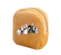 Satdflie Demon Slayer Moneda Bolsa, Bolsa de Cremallera de Peluche Mini Moneda Cartera, Bolsas de Almacenamiento de Auriculares Titular de la Llave, Regalo para niños y niñas Christams, Estilo/32