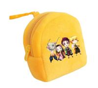 Satdflie Demon Slayer Moneda Bolsa, Bolsa de Cremallera de Peluche Mini Moneda Cartera, Bolsas de Almacenamiento de Auriculares Titular de la Llave, Regalo para niños y niñas Christams, Estilo/8