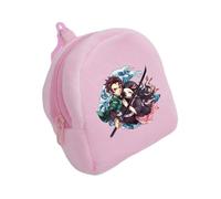 Satdflie Demon Slayer Moneda Bolsa, Bolsa de Cremallera de Peluche Mini Moneda Cartera, Bolsas de Almacenamiento de Auriculares Titular de la Llave, Regalo para niños y niñas Christams, Estilo/5