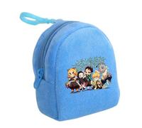 Satdflie Demon Slayer Moneda Bolsa, Bolsa de Cremallera de Peluche Mini Moneda Cartera, Bolsas de Almacenamiento de Auriculares Titular de la Llave, Regalo para niños y niñas Christams, Estilo/6