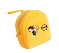 Satdflie Demon Slayer Moneda Bolsa, Bolsa de Cremallera de Peluche Mini Moneda Cartera, Bolsas de Almacenamiento de Auriculares Titular de la Llave, Regalo para niños y niñas Christams, Estilo/3