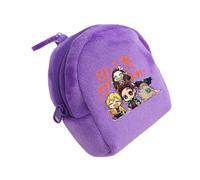 Satdflie Demon Slayer Moneda Bolsa, Bolsa de Cremallera de Peluche Mini Moneda Cartera, Bolsas de Almacenamiento de Auriculares Titular de la Llave, Regalo para niños y niñas Christams, Estilo/34