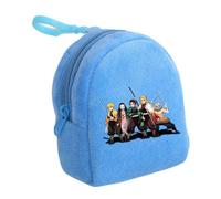 Satdflie Demon Slayer Moneda Bolsa, Bolsa de Cremallera de Peluche Mini Moneda Cartera, Bolsas de Almacenamiento de Auriculares Titular de la Llave, Regalo para niños y niñas Christams, Estilo/16