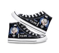Satdflie Jujutsu Kaisen Pantalones de Lienzo para Mujeres Hombres Zapatillas de Entrenamiento de Alto Encaje para Adultos