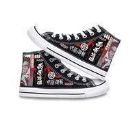 Satdflie Jujutsu Kaisen Pantalones de Lienzo para Mujeres Hombres Zapatillas de Entrenamiento de Alto Encaje para Adultos