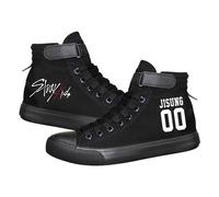 Satdflie KPOP Stray Kids Zapatos de Lienzo Bang Chan Lee Conocer ChangBin Han I.N Felix HyunJin Seungmin Velcro Alto Superior Impreso Zapatos Unisex Adultos, Color/1, 37 tamaño