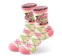 Satdflie Spy x Family Chicas Mid-Calf Calcetines 1 par para las mujeres adolescentes Anya algodón figuras calcetines impresos Anime fans regalos, un tamaño, estilo/1