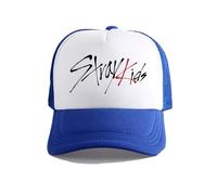 Satdflie Stray Kids Baseball Cap para Hombres Mujeres Sombrero del Sol Felix Hyunjin Han Seungmin I.N Bangchan Lee Conoce Changbin Hiphop Cap, Regalo Ideal para Fans, Azul / 1