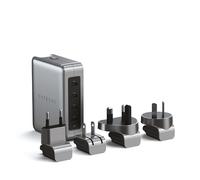 SATECHI 145W Cargador USB C GAN de Viaje con 4 Puertos USB C (2X PD 3.1 y 2X PD 3.0), Cargador Rápido Inteligente y Seguro para MacBook Air & Pro M5 M4, Tablet, Portatil, iPad, iPhone y más