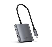 SATECHI 4 en 1 Hub USB C con 4X Puertos de Datos USB C 3.0 a 5Gbps, Adaptador en Aluminio para MacBook Air & Pro, Laptop Portatil y más (Sin Salida de Vídeo)