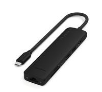 SATECHI 7 en 1 Hub USB C Slim Plus Adaptador Multipuerto con Ethernet, Carga PD 100W, HDMI 4K@60Hz, 2X Puertos USB-A 10Gbps y SD/microSD para MacBook Air & Pro, PC Portatil y más - Negro