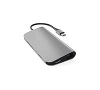 SATECHI 8 en 1 Hub USB C Adaptador con HDMI 4K@30Hz, Carga PD 49W, Ethernet, Lectores SD/MicroSD y 3X USB 3.0 para MacBook Air y Pro, PC portatil, iPad y más - Gris Espacial