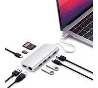 SATECHI Adaptador Multimedia USB C 4K, Mini DisplayPort 60W, Plata
