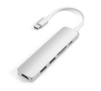 ST-SCMA2S - Estación de acoplamiento USB-C, aluminio, SLIM, plata