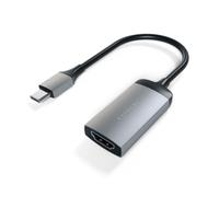 SATECHI Adaptador USB C a HDMI, 4K@60Hz, Aluminio, Gris Espacial | Adaptador compacto plug-and-play, para MacBook Air/Pro/Neo, iPad Air/Pro, iPhone 18, Windows