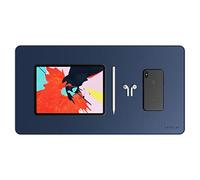 Satechi Alfombrilla de Escritorio de Cuero Ecológico 58,4 x 31 cm - Protector de Escritorio - Seguro para Superficies de Madera Lacadas y Barnizadas (Azul)
